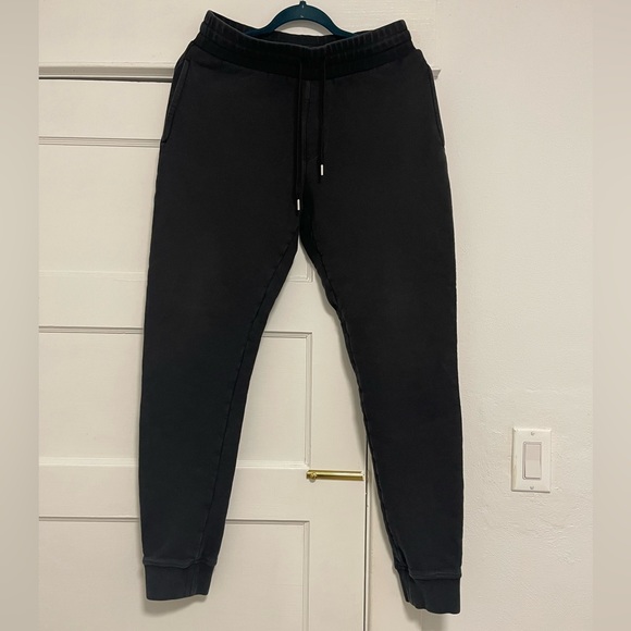 Fair Men Size Medium (31” X 29”) Versace Drawstring Joggers In Black 100% Cotton - Picture 5 of 13